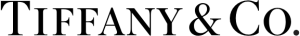Elegant black logo showing “TIFFANY & CO.” in serif uppercase letters, reflecting luxury and timeless sophistication in jewelry branding.